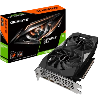 کارت گرافیک GTX 1660 SUPER OC به همراه جعبه محصول