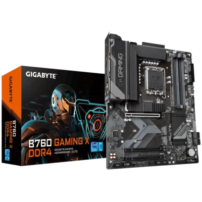 مادربرد گیگابایت B760 GAMING X DDR4 به همراه جعبه محصول