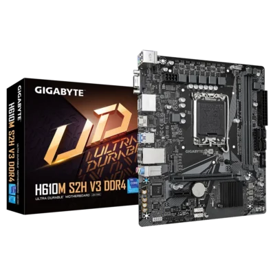 مادربرد گیگابایت H610M S2H V3 DDR4 به همراه جعبه محصول