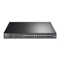 نمای روبروی سوییچ 28 پورت تی پی لینک T3700G-28TQ