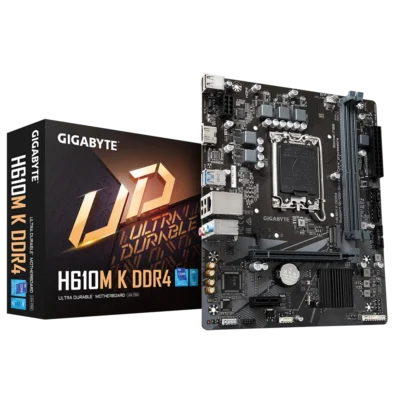 مادربرد گیگابایت H610M K DDR4 به همراه جعبه محصول
