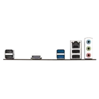 ورودی و خروجیهای مادربرد گیگابایت H610M K DDR4 شامل RJ-45، HDMI و USB 3.2