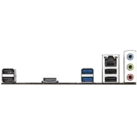 ورودی و خروجیهای مادربرد گیگابایت H410M K شامل RJ-45، HDMI و USB 3.2