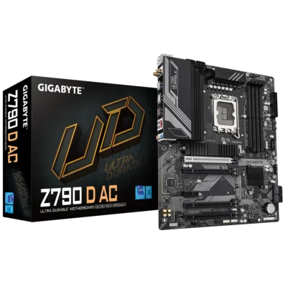 مادربرد گیگابایت Z790 D AC به همراه جعبه محصول